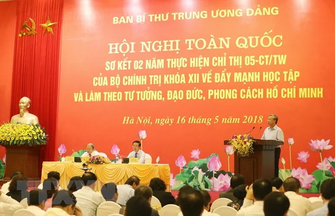 Há»i nghá» toÃ n quá»c sÆ¡ káº¿t hai nÄm thá»±c hiá»n Chá» thá» sá» 05 vá» "Äáº©y máº¡nh há»c táº­p vÃ  lÃ m theo tÆ° tÆ°á»ng, Äáº¡o Äá»©c, phong cÃ¡ch Há» ChÃ­ Minh"